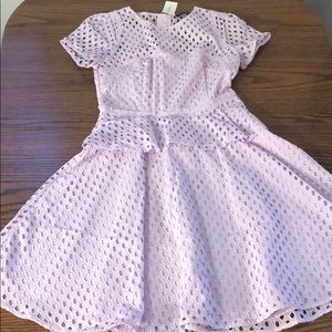 Lilac eyelet Banana Republic dress